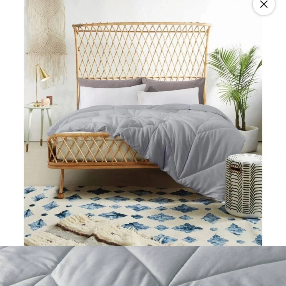 Today only NWT St James Home Gray Chevron Quilted Comforter Set King